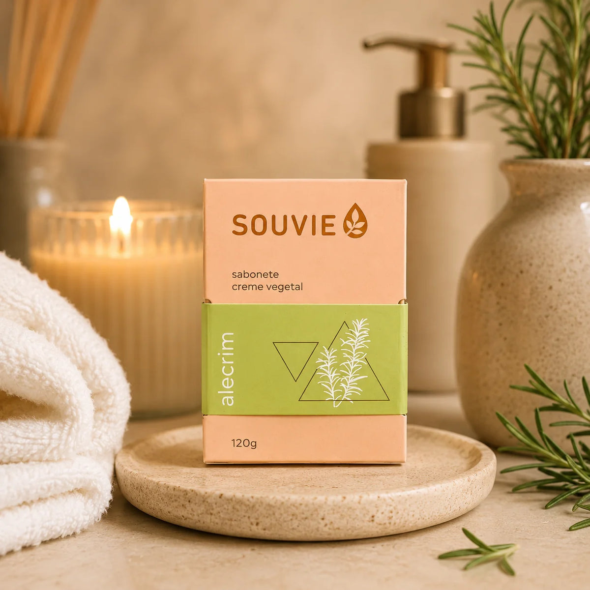 Savon Crème Végétal Romarin | 120 g